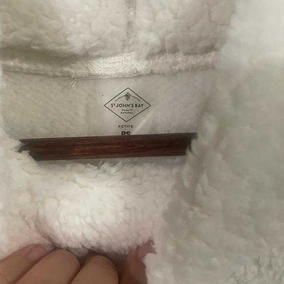 St. John’s Bay Turtle Neck Polar Bear Sweater size S (petite) Color White. - Picture 4 of 6